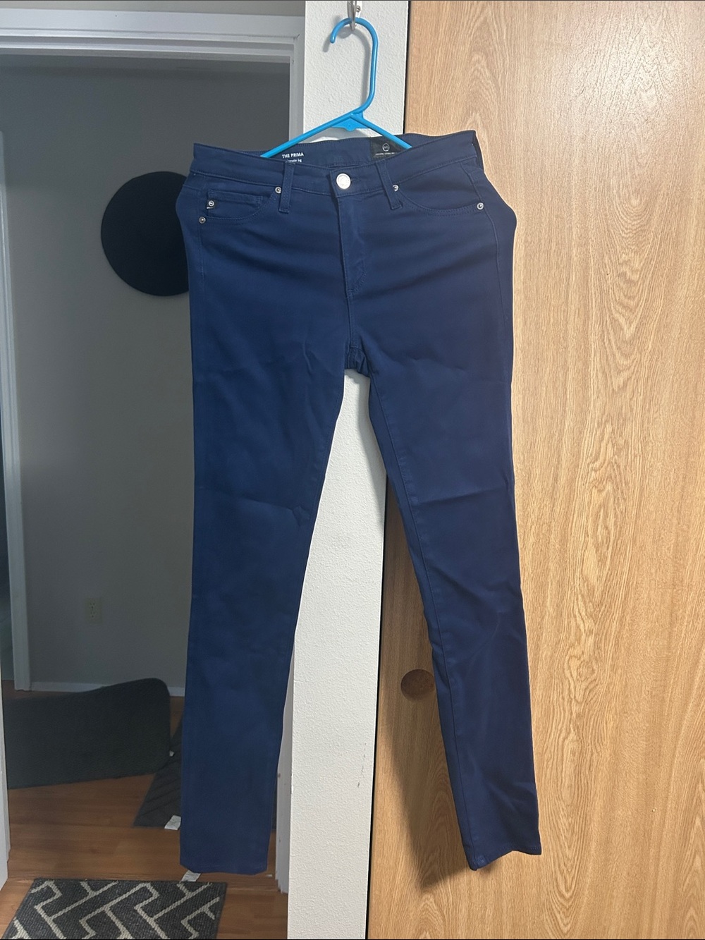Ag Adriano Goldschmied Navy Skinny Jeans